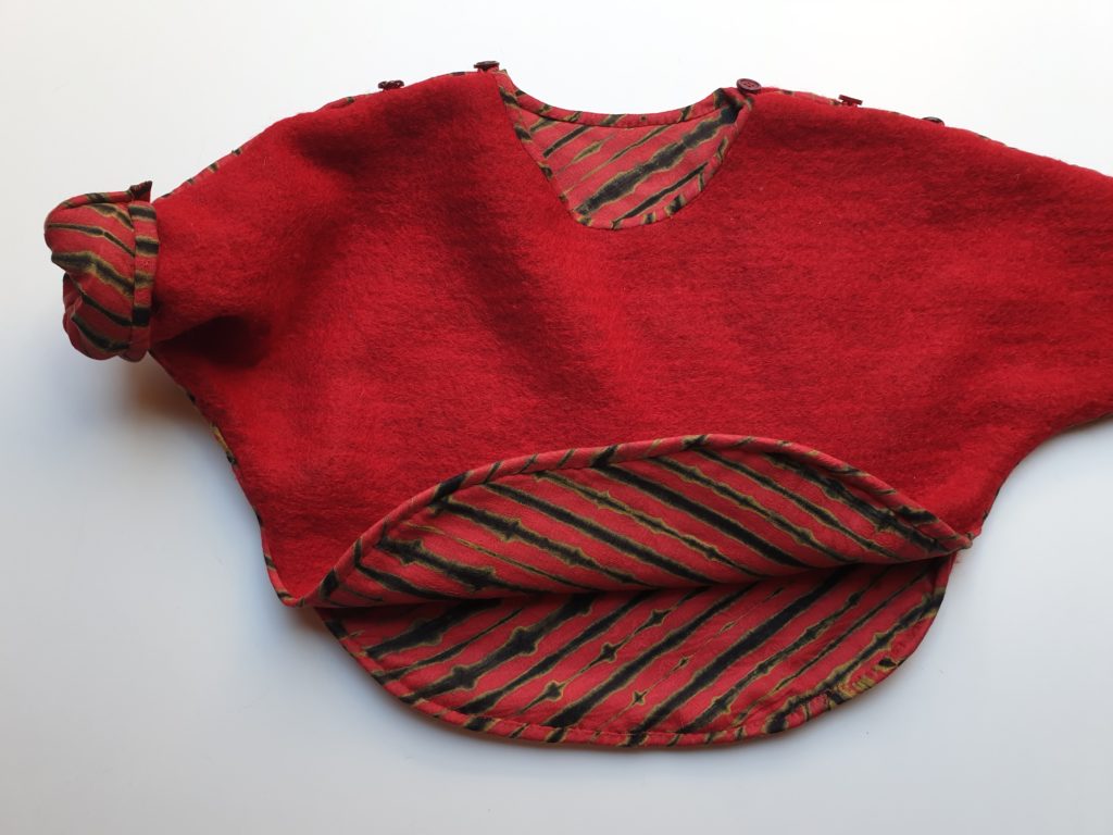 Poncho rouge