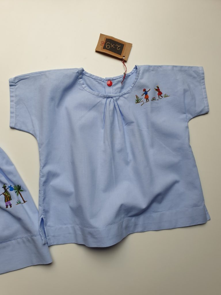 2 pièces pour fillette, blouse