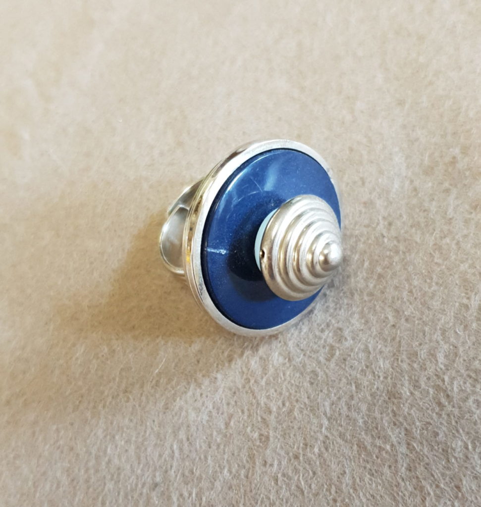 bague fantaisie bleue