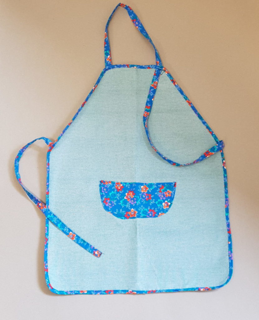 tablier de cuisine enfant, bleu