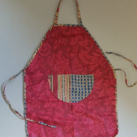 tablier de cuisine enfant, rouge