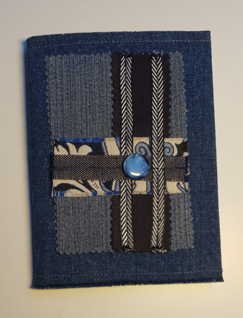 Carnet avec housse amovible, jeans
