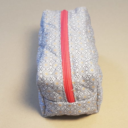 Trousse à crayons bleu-gris