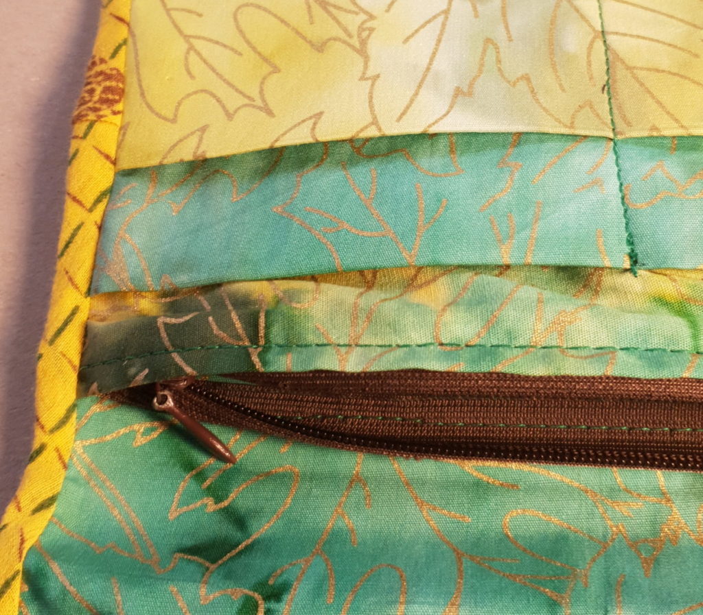 Trousse porte-feuille, ouvert