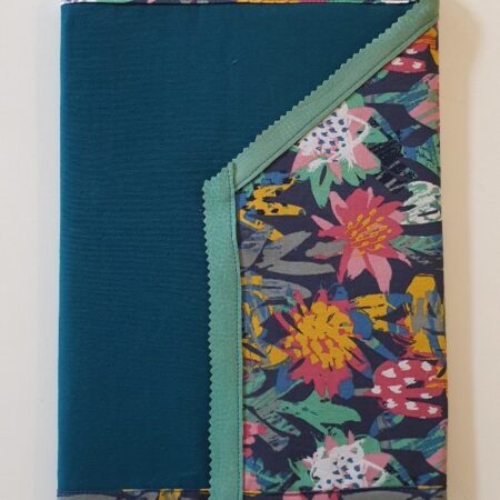 housse de cahier bleue